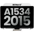Complete LCD Display Assembly For MacBook 12" A1534 (2015) (Used OEM Pull: Grade B) (Silver)