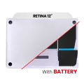 Bottom Case with Battery (A1705) For MacBook 12" A1534 (2016-2017) (Silver)