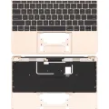 Top Case with Keyboard (ANSI US) and Microphone For MacBook 12" A1534 (2016-2017) (OEM New) (Gold)