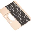 Top Case with Keyboard (ANSI US) and Microphone For MacBook 12" A1534 (2016-2017) (OEM New) (Gold)