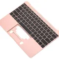 Top Case with Keyboard (ANSI US) and Microphone For MacBook 12" A1534 (2016-2017) (OEM New) (Rose Gold)