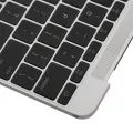 Top Case with Keyboard (ANSI US) and Microphone For MacBook 12" A1534 (2016-2017) (OEM New) (Silver)