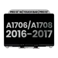 Complete LCD Display Assembly For MacBook Pro 13" A1706 / A1708 (2016-2017) (Used OEM Pull: Grade A) (Space Gray)