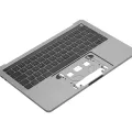 Top Case with Keyboard (ISO French) For MacBook Pro 13" A1706 (2016-2017) (Space Gray)