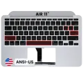 Top Case with Keyboard (ANSI US) For MacBook Air 11" A1370 (2011) (Used OEM Pull: Grade A)