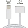 Оригінальний кабель зарядки Apple 140W USB-C на MagSafe 3 для MacBook Pro / MacBook Air (2м) (OEM Grade A, Bulk Packaging) (сріблястий)
