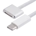 Оригінальний кабель зарядки Apple 140W USB-C на MagSafe 3 для MacBook Pro / MacBook Air (2м) (OEM Grade A, Bulk Packaging) (сріблястий)