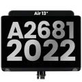 Complete LCD Display Assembly For MacBook Air 13" (A2681 / Mid 2022) (Pre-installed Lid Angle Sensor cable) (Used OEM Pull: Grade B) (Midnight)