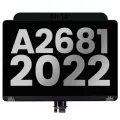 Complete LCD Display Assembly For MacBook Air 13" (A2681 / Mid 2022) (Pre-installed Lid Angle Sensor cable) (Used OEM Pull: Grade B) (Midnight)
