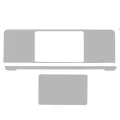 4-in-1 (Top, Bottom, Keyboard, Trackpad) Skin for MacBook Pro 13" A1989 (2018-2019) / A2159 (2019) / A1706 (2016-2017) (Space Gray)