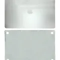 2-in-1 (Top, Bottom) Skin for MacBook Pro 15" A1990 (2018-2019) / A1707 (2016-2017) (Silver)