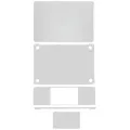 4-in-1 (Top, Bottom, Keyboard, Trackpad) Skin for MacBook Pro 13" A2251 (2020) (Silver)