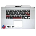 Top Case with Keyboard (ANSI US) For MacBook Pro 17" A1297 (2009)
