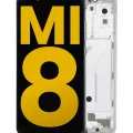 OLED Assembly With Frame For Xiaomi Mi 8 (Refurbished) (White)