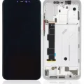 OLED Assembly With Frame For Xiaomi Mi 8 (Aftermarket Plus) (White)