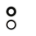 Back Camera Lens With Bracket & Bezel For iPhone 11 (2 Piece Set) (Real Sapphire) (Premium) (White)