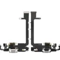 Charging Port Flex Cable With Board For iPhone 11 Pro Max (Premium) (Silver)