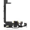 Charging Port Flex Cable With Board For iPhone 11 Pro Max (Premium) (Silver)