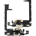 Charging Port Flex Cable With Board For iPhone 11 Pro Max (Aftermarket Plus) (Silver)