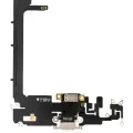 Charging Port Flex Cable With Board For iPhone 11 Pro Max (Aftermarket Plus) (Silver)