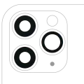 Back Camera Lens (Glass Only) With Adhesive For iPhone 11 Pro / Pro Max (3 Piece Set) (Real Sapphire) (Premium) (10 Pack)