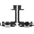 Charging Port Flex Cable With Board For iPhone 11 Pro (Premium) (Silver)