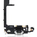 Charging Port Flex Cable With Board For iPhone 11 Pro (Premium) (Silver)