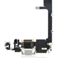 Charging Port Flex Cable With Board For iPhone 11 Pro (Premium) (Silver)