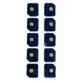 Flash Light / Power Flex Bracket With Microphone Mesh For iPhone 11 Pro (Gold) (10 Pack)
