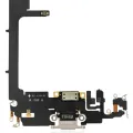 Charging Port Flex Cable With Board For iPhone 11 Pro (Aftermarket Plus) (Silver)