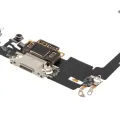 Charging Port Flex Cable With Board For iPhone 11 Pro (Aftermarket Plus) (Silver)