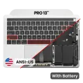 Top Case with Battery and Keyboard (ANSI US) For MacBook Pro 13" A1989 (2018-2019) (OEM New) (Silver)