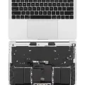 Top Case with Battery and Keyboard (ANSI US) For MacBook Pro 13" A1989 (2018-2019) (OEM New) (Silver)