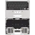 Top Case with Keyboard (ANSI US) For MacBook Pro 13" A2251 (2020) (Silver)