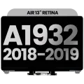 Complete LCD Display Assembly For MacBook Air 13" A1932 (2018-2019) (Used OEM Pull: Grade B) (Space Gray)