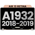 Complete LCD Display Assembly For MacBook Air 13" Retina (A1932 / Late 2018 / Early 2019) (Used OEM Pull: Grade B) (Rose Gold)