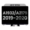 Complete LCD Display Assembly For MacBook Air 13" A1932 (2019) / A2179 (2020) (Used OEM Pull: Grade A) (Space Gray)