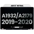 Complete LCD Display Assembly For MacBook Air 13" A1932 (2019) / A2179 (2020) (Used OEM Pull: Grade B) (Silver)