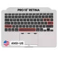 Top Case with Keyboard (ANSI US) For MacBook Pro 13" A1502 (2013-2014) (OEM New)