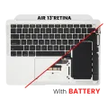 Top Case with Battery and Keyboard (ANSI US) For MacBook Air 13" A2179 (2020) (Silver)