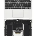 Top Case with Battery and Keyboard (ANSI US) For MacBook Air 13" A2179 (2020) (Silver)