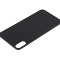 Back Glass With 3M Adhesive For iPhone XS (No Logo / Large Camera Hole) (Space Gray)
