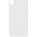 Back Glass With 3M Adhesive For iPhone XS (No Logo / Large Camera Hole) (Silver)