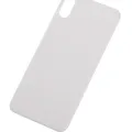 Back Glass With 3M Adhesive For iPhone XS (No Logo / Large Camera Hole) (Silver)