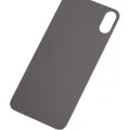 Back Glass With 3M Adhesive For iPhone XS (No Logo / Large Camera Hole) (Silver)