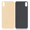 Back Glass With 3M Adhesive For iPhone XS Max (No Logo / Large Camera Hole) (Gold)