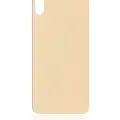 Back Glass With 3M Adhesive For iPhone XS Max (No Logo / Large Camera Hole) (Gold)