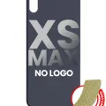 Back Glass With 3M Adhesive For iPhone XS Max (No Logo / Large Camera Hole) (Space Gray)