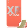 Back Glass With 3M Adhesive For iPhone XR (No Logo / Large Camera Hole) (Coral)