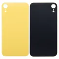 Back Glass With 3M Adhesive For iPhone XR (No Logo / Large Camera Hole) (Yellow)